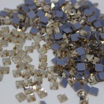 K9 Glass Crystal Loose Rhinestones Hotfix Flat Top Rectangle Shape Iron-on Rhinestones for DIY Crafts and Decoration